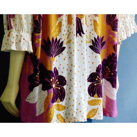 Bl^nk London Anthropologie Stephanie V-Neck Top L - Picture 11 of 14